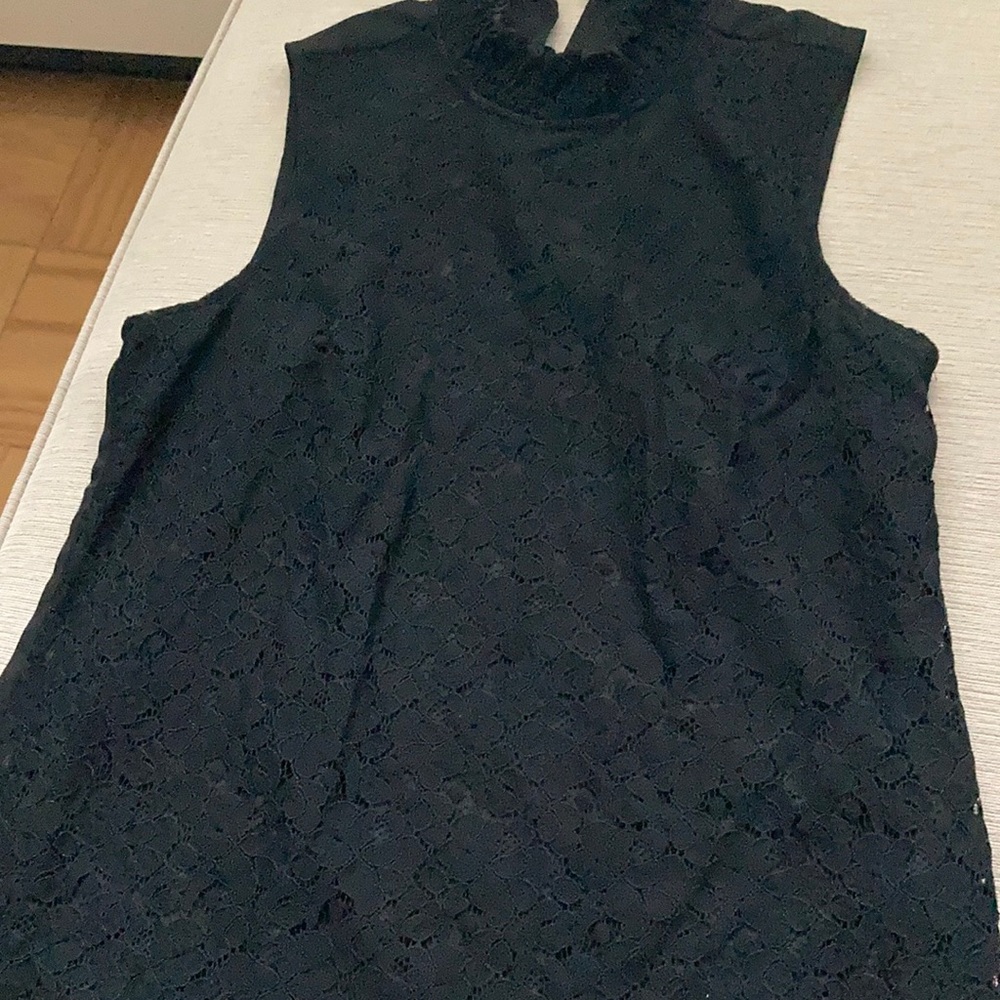 Black lace blouse